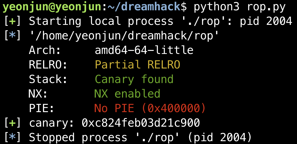 Return Oriented Programming - ROP - YeonJun Blog